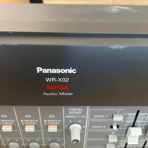 (N-34)Panasonic Audio Mixer パナソニック ラムサ WR-X02 通電OK ☆の画像2