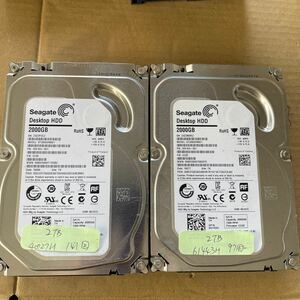 (83)Seagate ST2000DM001 2TB 3.5インチ SATA 内蔵ハードディスク2台セット