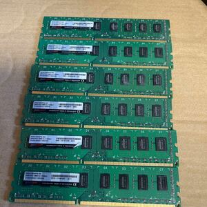 (891)DDR3 8GB W3U1600PS-8G デスクトップ用　メモリ6枚セット