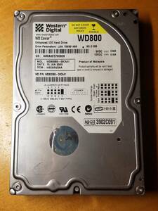 ★ Western Digital WD800 3.5インチHDD IDE(Ultra ATA) 80GB 動作確認済 ★