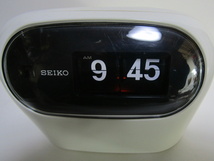 ■■昭和レトロ!! SEIKO セイコー パタパタ時計 SD-502（白）60Hz専用 DIGITAL CLOCK 共箱■■_画像2