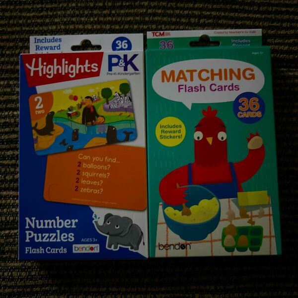 幼児英語教材　フラッシュカード2個セット　新品