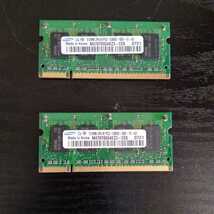 SAMSUNG ノートＰＣ用メモリ◎512MB 2Rx 16 PC2-5300S-555-12-A3◎M470T6554EZ3-CE6 2枚セット 動作未確認 1A3-1103-Ya2_画像1