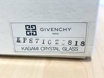 《5417》 未使用 GIVENCHY ジバンシー カガミクリスタル ワイングラス ペアグラス 2客 箱付_画像10