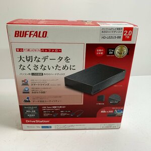 f001 E 新品 BUFFALO バッファロー HD-LE2U3-BB ハードディスクドライブ 外付けHDD 2TB パソコン&テレビ録画用