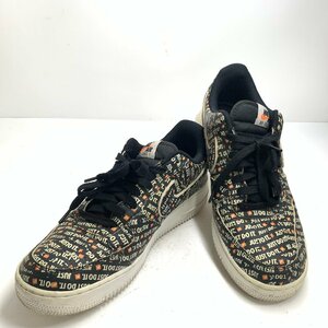 f001 H ナイキ スニーカー エア フォース1 28cm A06296-001 NIKE AIR FORCE 1 全体使用感あり