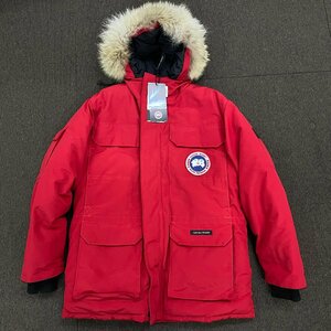 m002 dyoko CANADA GOOSE/4565M/EXPEDITION PARKA/レッド/ダウンジャケット/カナダグース/エクスペディションパーカ/XL/TG 試着のみ 美品