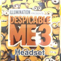 s001 N2 新品未使用 ミニオンズ ヘッドフォン DESPICABLE ME3 Headset イエロー minions_画像6