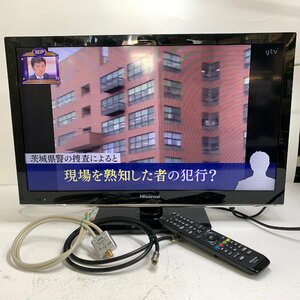 f001l MI ハイセンス HJ24K3121 24インチ 地デジ 液晶テレビ 2018年製 動作品 リモコン付き Hisense