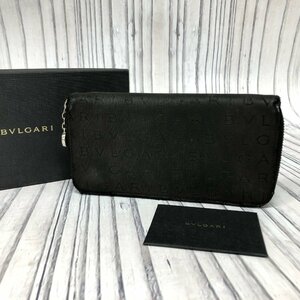 m001 Y2(30) 送料520円 ブルガリ ロゴマニア ラウンドファスナー長財布 BVLGARI ロングウォレット