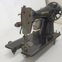 f002l KAIDAN JANOME ジャノメ アンティークミシン モーター フットコントローラー付きジャンク品 幅約40cm_画像3