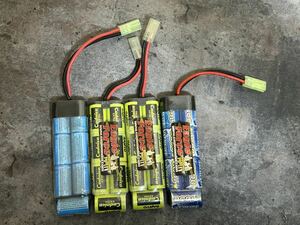 イーグルホース　ミニバッテリー　8.4v ニッカドバッテリー& ニッケル水素バッテリー×4 電動ガン用　ミニバッテリー　/ マルイM4AK MP5G3