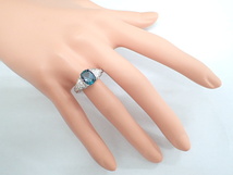 美品 京セラ Pt900 再結晶アレキサンドライト2.31ct ダイヤ計0.48ct デザイン リング 指輪_画像8