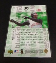 MLB 2000年upper deck BLACK DIAMOND ケン・グリフィー・ジュニア jr(レッズ)インサート。DIAMOND MIGHT。No. M4。_画像2