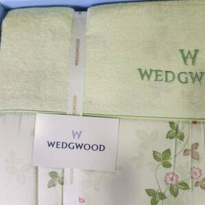 □[未使用品]WEDG WOOD ウェッジウッド 合織肌掛布団 シングル 150×200 西川産業 WW2540 AHL5552000 グリーンの画像4