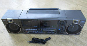 SHARP ダブルラジカセ QT-88G 日本製 シャープ　ラジオ受信確認　テープ再生確認済　ジャンク品