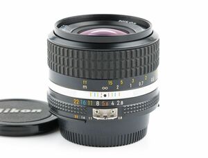 03479cmrk Nikon Ai NIKKOR 35mm F2.8S Ai-S 単焦点 広角レンズ Fマウント