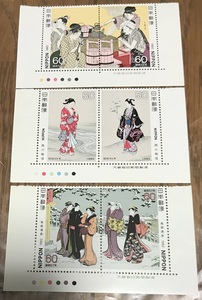 * Japan mail [ stamp hobby week 6 pieces set ]*