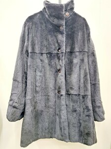 【美品 1円スタート】VITO NACCI ヴィトナッチ リバーシブル コート 袖 袖口 裏側 毛皮使用 44サイズ