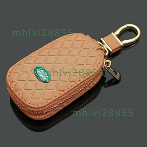 * Land Rover LANDROVER* Brown * key case smart key cover PU leather stylish kalabina car key holder man and woman use storage 