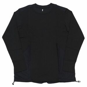 G04265 新品 22SS RIPVANWINKLE/クライミング L/S Tシャツ 【サイズ：S】 ブラック/ネイビー RW-418 リップヴァンウインクル 