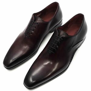 J04381 新品 MAGNANNI/オパンカ製法 レザーシューズ 革靴 【サイズ：39】 ダークワイン/ブラック マグナーニ 