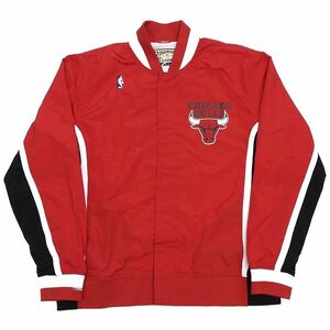 K04108A4 新品訳あり Mitchell&Ness/AUTHENTIC シカゴブルズ ウォームアップ ジャケット【サイズ：52(2XL)】レッド ミッチェルアンドネス 