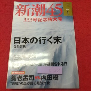 g-208 ※8 新潮45 2010年1月号 平成22年1月18日 発行 新潮社 雑誌 政治 ニュース 随筆 芸能界 日本 内閣 鳩山邦夫 小沢一郎