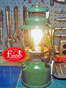 燃焼絶好調！ブラス グリーンタンクと鋳造エアチャンバーが美しい 1945年1月製　コールマン242C ( 200A の前身) 安心の永年保証付きn41