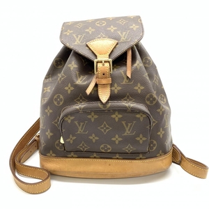 LOUIS VUITTON ルイヴィトン M51137 ミニモンスリ モノグラム リュックサック レディース バックパック ブラウン ヴィンテージ 管理RT35318