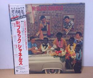 ◆B-93　帯付LP　シャネルズ　Mr.ブラック　デビュー・アルバム！　ポスター付き