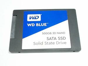 WesternDigital WD BLUE WDS500G2B0A　500GB　2.5インチ　SATA SSD　動作品　即決　送料無料