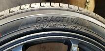 ★茨城発　ヨコハマ　PRACTIVA　215/45R17　イボ付き　2018年製　アルミ　ADVAN Racing付き★_画像5