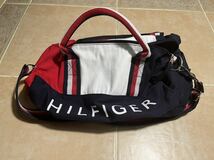 TOMMYHILFIGER トミーフィルフィガー　ボストンバック　トリコロールカラー　美品_画像5