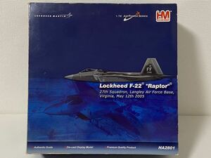 ホビーマスター 1/72 ロッキード F-22 ラプター ラングレー空軍基地 Lockheed Martin F-22 HA2801 Langley Air Force Base 27th 2005