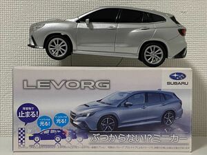 ディーラー特注 ぶつからない!?ミニカー スバル レヴォーグ グレー SUBARU LEVORG 非売品 カラーサンプル