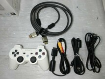 【KM03-35】【100サイズ】PS3 CECH-2500A 160GB 本体セット/ゲーム機/通電可/ジャンク扱い/※傷・汚れ・外箱傷み有_画像6