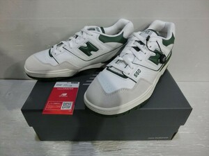 【KM07-45】【80サイズ】▲未使用/New Balance ニューバランス 550/スニーカー/グリーン/27cm/メンズシューズ/靴