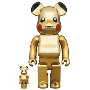 送料込★新品未開封品★BE@RBRICK ピカチュウ GOLD CHROME Ver.100％ & 400％　BE@RBRICK WORLD WIDE TOUR 3 開催記念商品