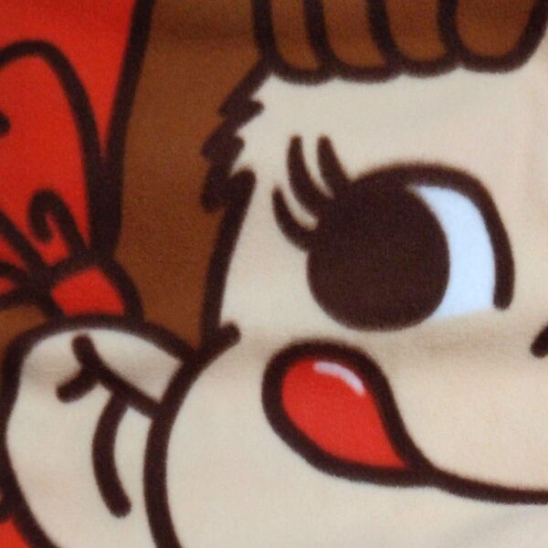 値下げ! ペコちゃん フリース ブランケット 未使用♪ 大判 約90×150 ㎝