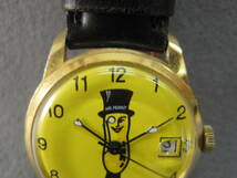 ミスターピーナッツ　スイス製　デイト付　手巻腕時計　１９６０年代　ビンテージ _画像4