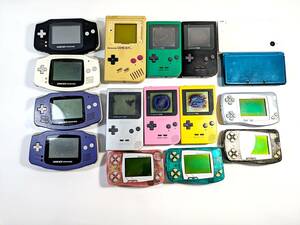 【ジャンク品】Nintendo 3DS・DSi・GAME BOY LIGHT pocket ADVANCE・Bandai Wonder Swan 携帯ゲーム機16台セット