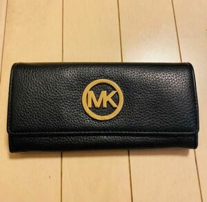 Michael Kors マイケルコース 黒 ブラック長財布 中古