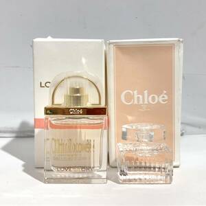 (志木)【未使用】Chloe/クロエ ミニ香水 2点セット LOVE STORY/オーセンシュエル オードパルファム 7.5ml/5ml 香水 フレグランス