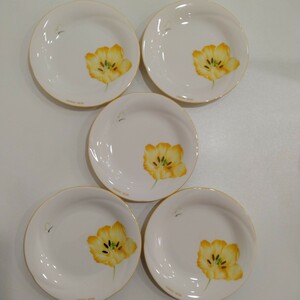 M10082 HANAE MORI モリハナエ DINNERWARE　花柄　洋食器　皿5枚