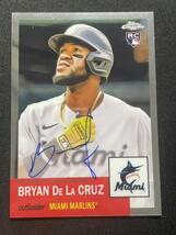 Bryan De La Cruz 2022 Topps Chrome Platinum AUTO サイン入りカード Rookie Card MLBカード_画像1