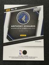 199枚限定 Anthony Edwards 2023 Panini RED CRACKED ICE The National アメリカ限定パック NBAカード _画像2