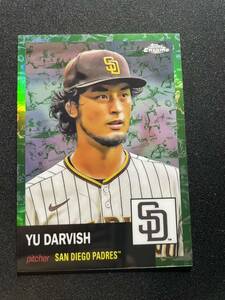 99枚限定 ダルビッシュ 有 2022 Topps Chrome Platinum GREEN CAMO Yu Darvish MLBカード