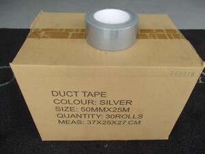  unused goods * duct tape 30 piece entering silver 50mm width ×25m volume cloth adhesive tape repair reinforcement load structure . packing fixation multi-purpose silver 