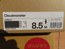 On◆Cloud Monster◆オールブラック◆クラウド モンスター◆オン◆ＵＳ８.５◆２６.５cm◆ほぼ新品◆送料無料_画像8